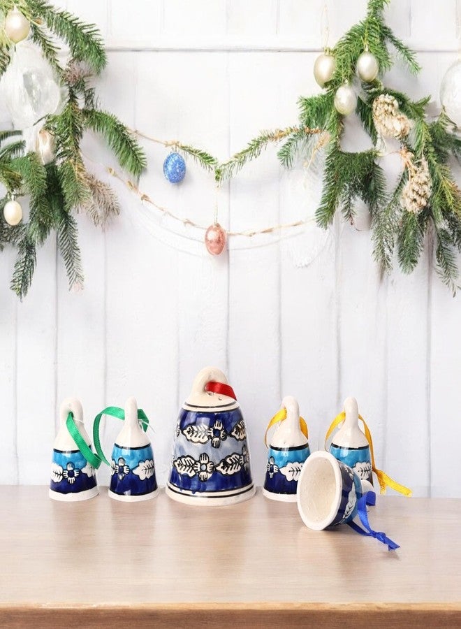 NATRIEL Merry Christmas Bells Handmade Jingle Bells Set| Tree Decoration Items | Ornaments | Props Decorations Items for Home Church (5, Option-02) - Image 2